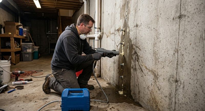 Basement Foundation Repair in Pinckney, MI