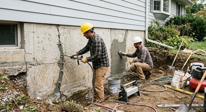 Basement Foundation Repair in Tecumseh, MI