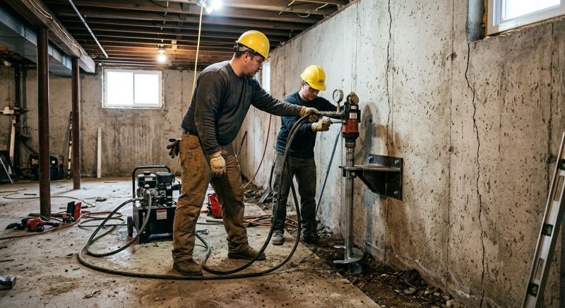 Basement Stabilization in Chelsea, MI