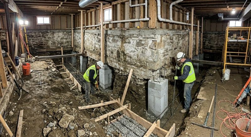 Basement Underpinning in Chelsea, MI