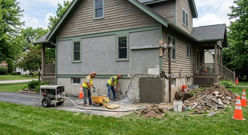 Building Foundation Repair in Brighton, MI