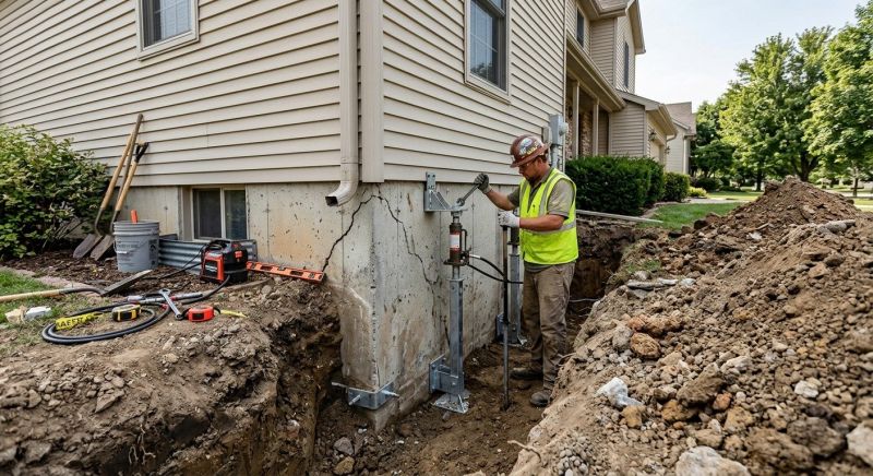 Building Foundation Repair in Brooklyn, MI