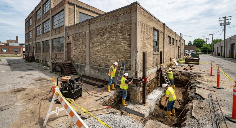 Building Foundation Repair in Howell, MI