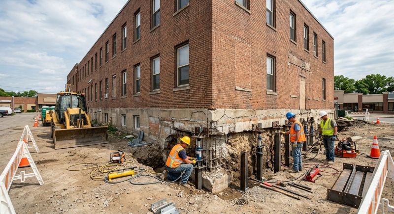 Commercial Foundation Repair in Chelsea, MI