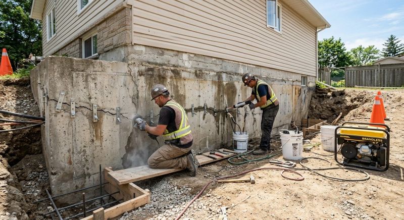 Concrete Foundation Repair in Milan, MI