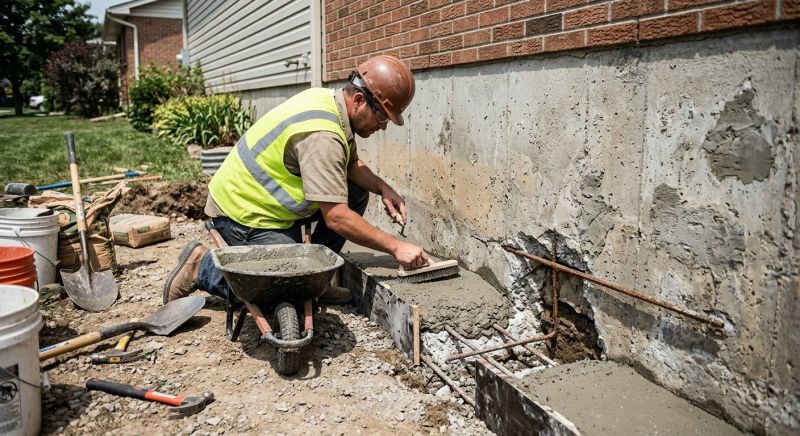 Concrete Foundation Repair in Milan, MI