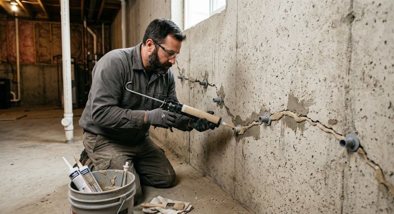 Cracked Foundation Repair in Livingston County, MI
