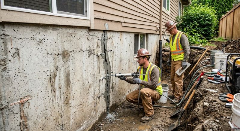 Cracked Foundation Repair in Washtenaw County, MI