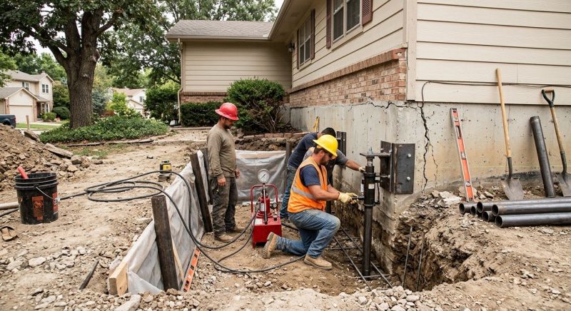 Cracked Foundation Repair in Ypsilanti, MI