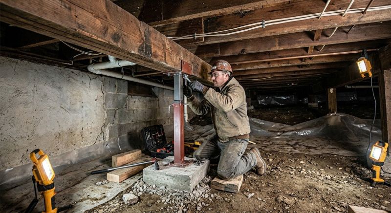 Crawlspace Foundation Repair in Brooklyn, MI