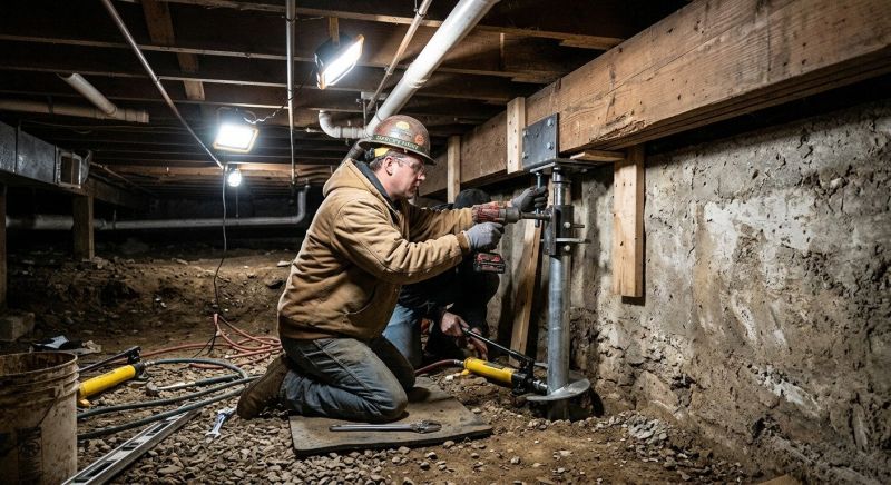 Crawlspace Foundation Repair in Clinton, MI