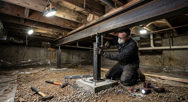 Crawlspace Foundation Repair in Gregory, MI