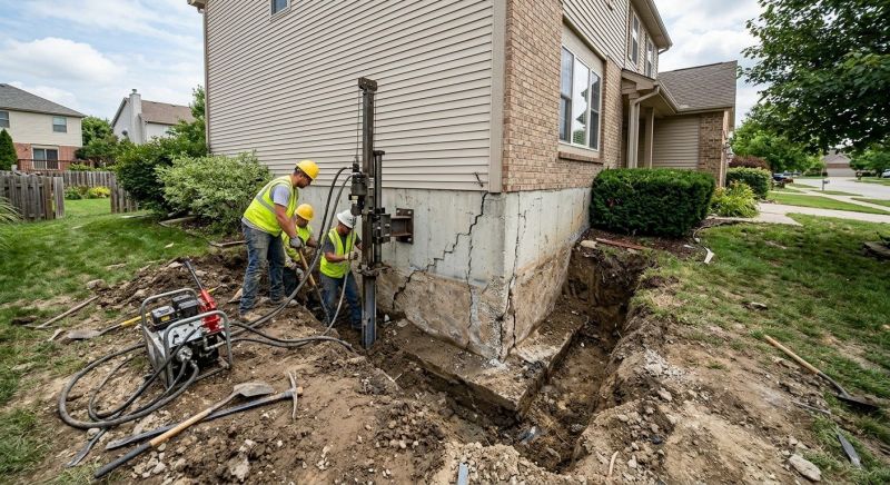Deep Foundation Repair in Chelsea, MI