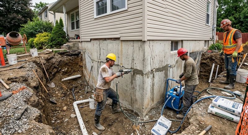 Foundation Cracks Repair in Chelsea, MI