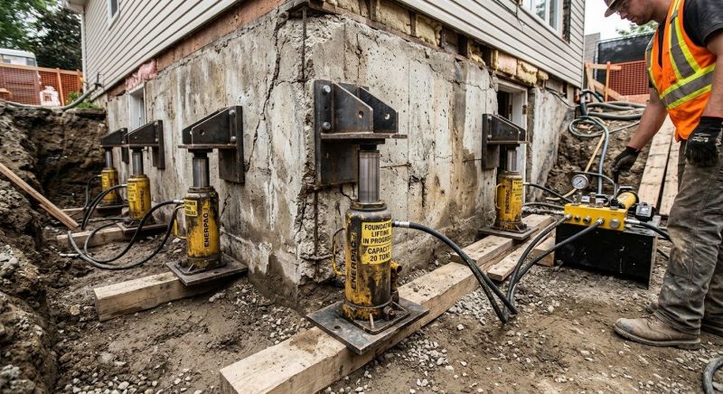Foundation Jacking in Pinckney, MI