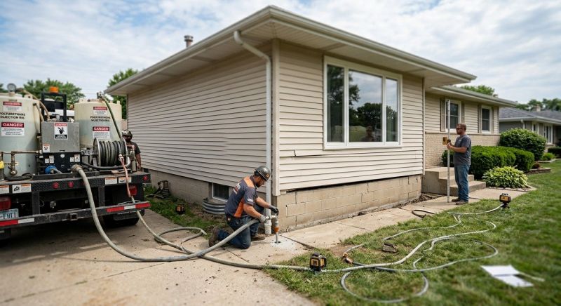 Foundation Lifting in Milan, MI