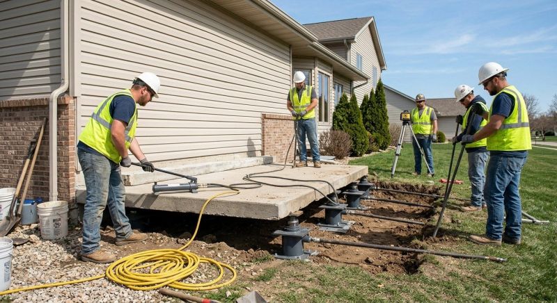 Foundation Lifting in Washtenaw County, MI