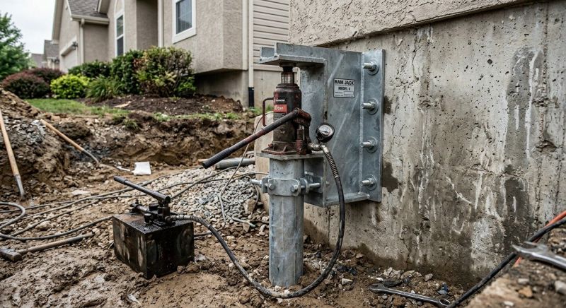 Foundation Pier Leveling in Chelsea, MI