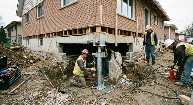 Foundation Pier Repair in Chelsea, MI