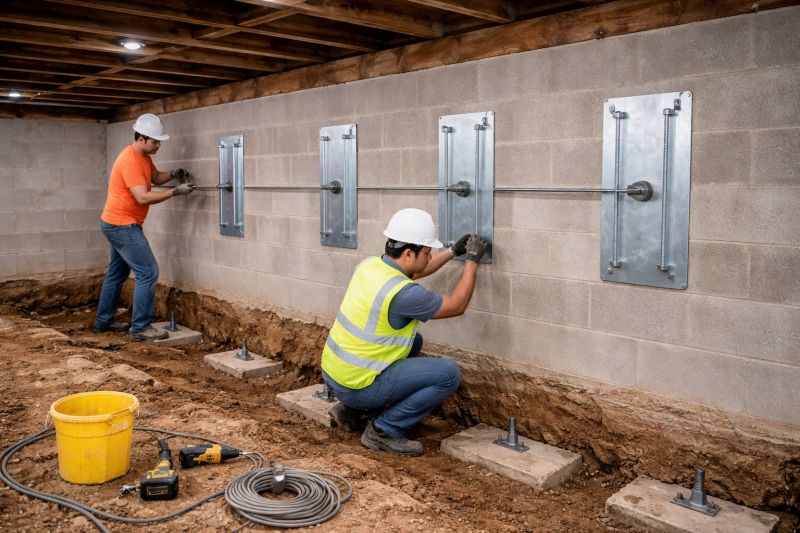 Foundation Stabilizing in Fowlerville, MI