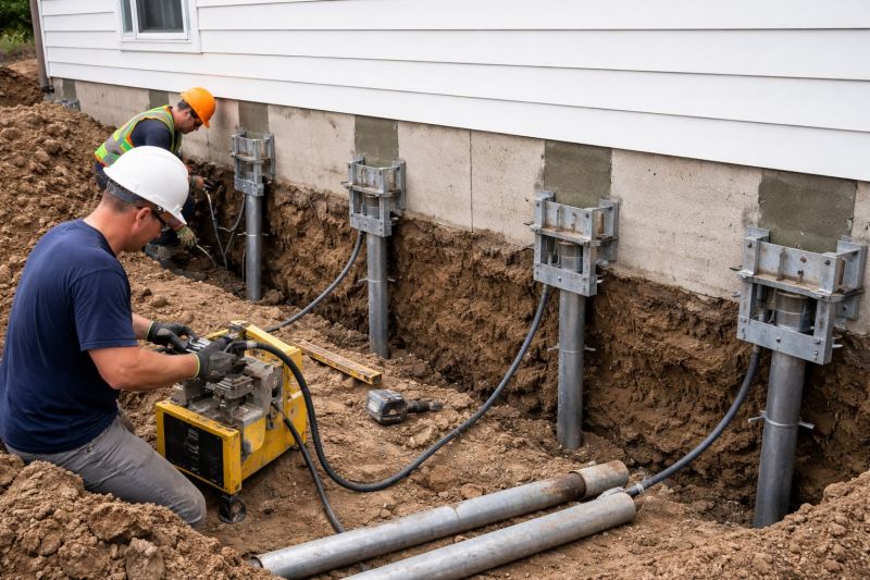 Helical Piers Installation in Chelsea, MI