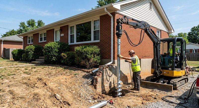Helical Pile Installation in Chelsea, MI