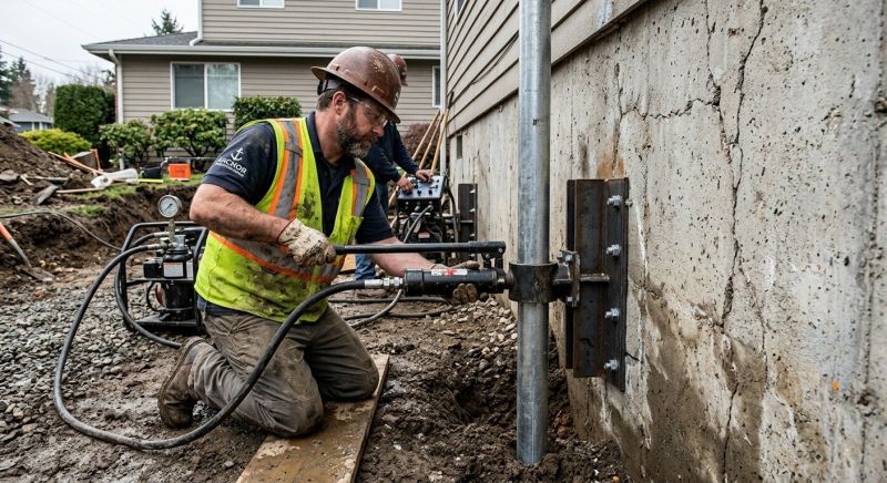 Home Foundation Leveling in Brooklyn, MI