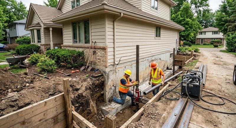 Home Foundation Repair in Gregory, MI