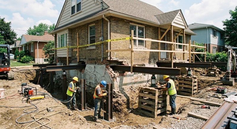 House Foundation Repair in Manchester, MI