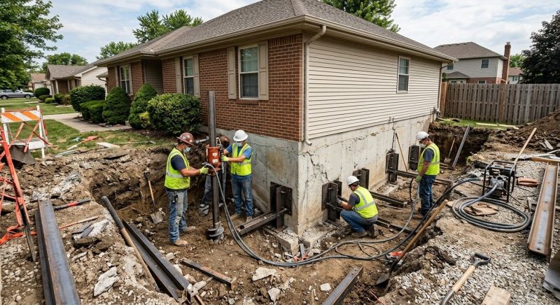 Residential Foundation Repair in Chelsea, MI