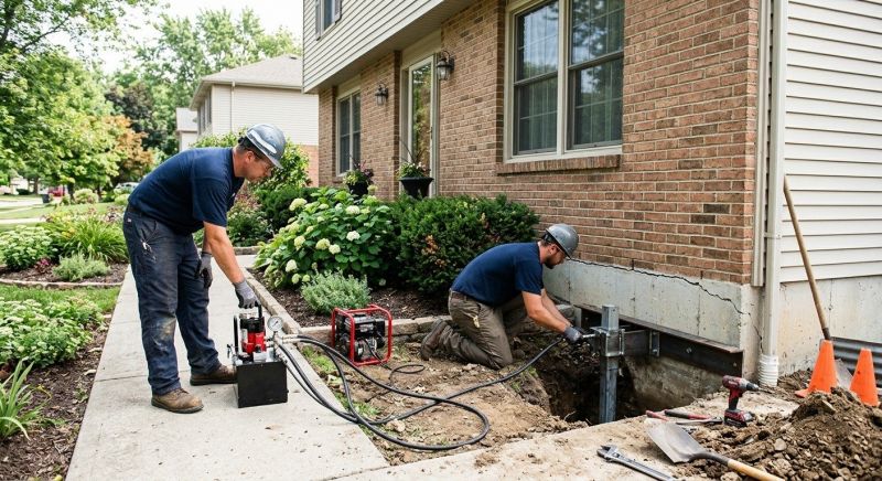 Settling Foundation Service in Clinton, MI