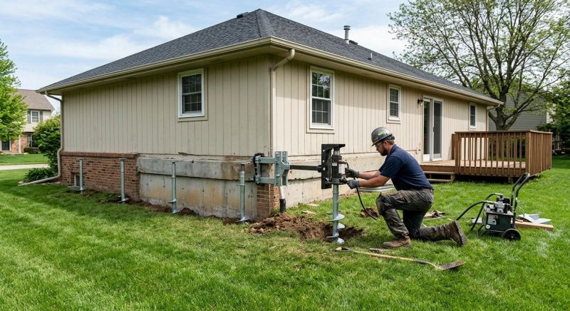 Settling Foundation Service in Howell, MI