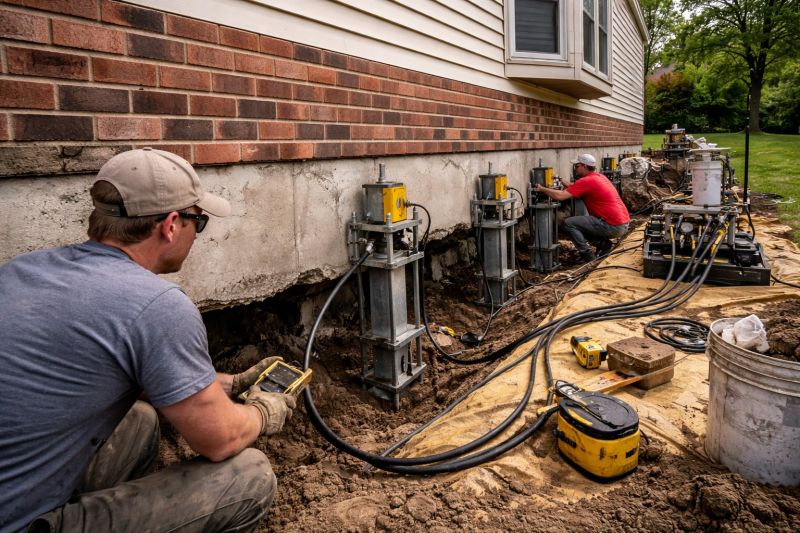 Settling Foundation Service in Jackson County, MI