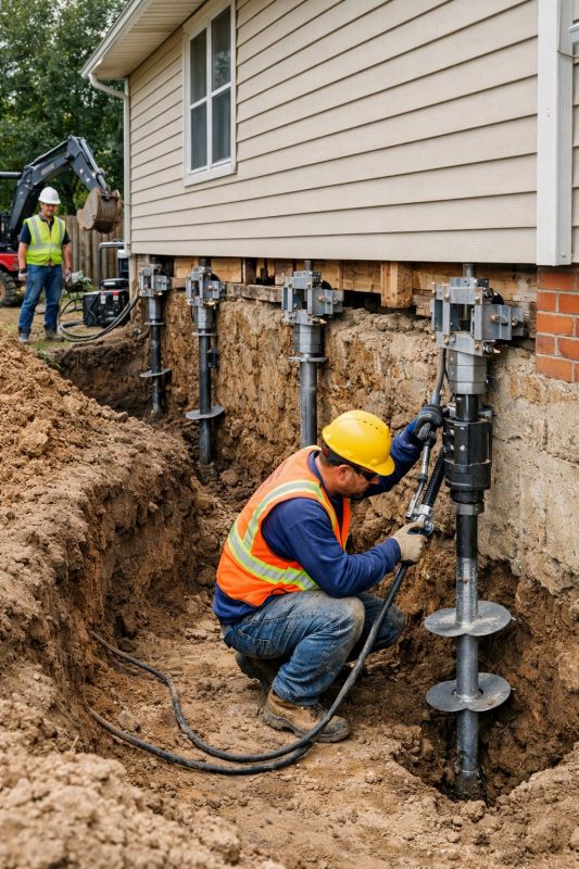 Sinking Foundation Lifting in Chelsea, MI