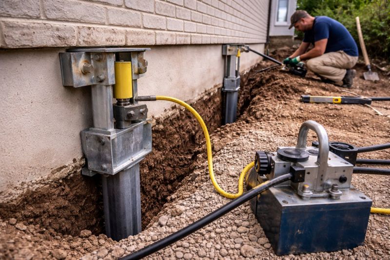Sinking Foundation Repair in Brighton, MI